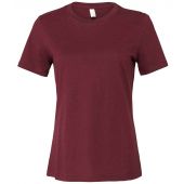Bella Ladies Relaxed Jersey T-Shirt - Maroon Size XL