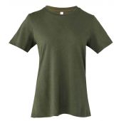 Bella Ladies Relaxed Jersey T-Shirt - Military Green Size XL