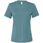 Bella Ladies Relaxed CVC T-Shirt - Heather Deep Teal Size S