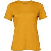 Bella Ladies Relaxed CVC T-Shirt - Heather Mustard Size XL