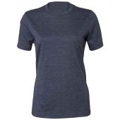 Bella Ladies Relaxed CVC T-Shirt - Heather Navy Size XL