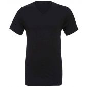 Canvas Unisex Jersey V Neck T-Shirt - Black Size XXL