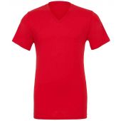 Canvas Unisex Jersey V Neck T-Shirt - Red Size XXL