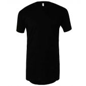Canvas Long Body Urban T-Shirt - Black Size XXL