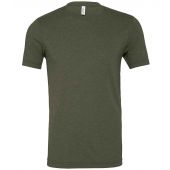 Canvas Unisex Tri-Blend T-Shirt - Military Green Tri-Blend Size XS