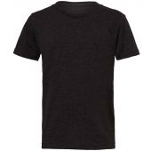 Canvas Youths Tri-Blend T-Shirt - Charcoal Black Tri-Blend Size L