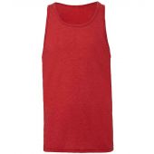 Canvas Unisex Jersey Tank Top - Red Tri-Blend Size XS