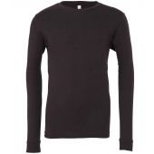Canvas Unisex Jersey Long Sleeve T-Shirt - Dark Grey Solid Size XXL