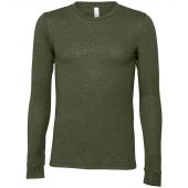 Canvas Unisex Jersey Long Sleeve T-Shirt - Military Green Size XXL
