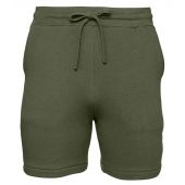 Canvas Unisex Sponge Fleece Sweat Shorts - Military Green Size XXL
