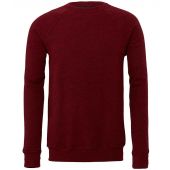 Canvas Unisex Sponge Fleece Sweatshirt - Cardinal Red Tri-Blend Size XS