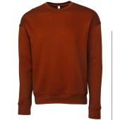 Canvas Unisex Sponge Fleece Drop Shoulder Sweatshirt - Brick Size XS