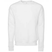 Canvas Unisex Sponge Fleece Drop Shoulder Sweatshirt - DTG White Size XS