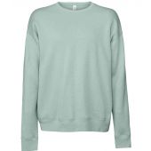Canvas Unisex Sponge Fleece Drop Shoulder Sweatshirt - Dusty Blue Size XS