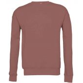 Canvas Unisex Sponge Fleece Drop Shoulder Sweatshirt - Mauve Size XS