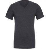 Canvas Unisex Heather CVC V Neck T-Shirt - Dark Grey Size XXL