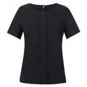 Brook Taverner Ladies Verona Short Sleeve Shirt - Black Size 20
