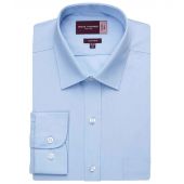 Brook Taverner Rapino Long Sleeve Poplin Shirt - Blue Size 19