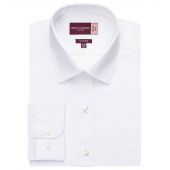Brook Taverner Rapino Long Sleeve Poplin Shirt - White Size 19