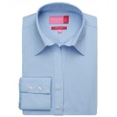 Brook Taverner Ladies Palena Long Sleeve Poplin Shirt - Blue Size 20