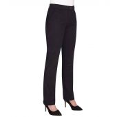 Brook Taverner Ladies Houston Slim Leg Chino Trousers - Black Size 20/L