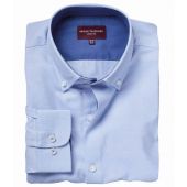 Brook Taverner Toronto Long Sleeve Oxford Shirt - Sky Blue Size 18