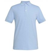 Brook Taverner Hampton Premium Cotton Polo Shirt - Sky Marl Size XXL