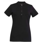 Brook Taverner Ladies Arlington Premium Cotton Polo Shirt - Black Size XL