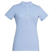 Brook Taverner Ladies Arlington Premium Cotton Polo Shirt - Sky Marl Size XL