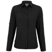 Craghoppers Expert Ladies Kiwi Long Sleeve Shirt - Black Size 20