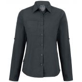 Craghoppers Expert Ladies Kiwi Long Sleeve Shirt - Carbon Grey Size 20