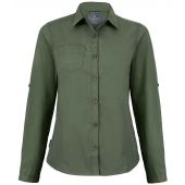 Craghoppers Expert Ladies Kiwi Long Sleeve Shirt - Dark Cedar Green Size 20