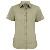Craghoppers Expert Ladies Kiwi Short Sleeve Shirt - Pebble Size 20