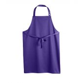Dennys Polyester Bib Apron - Purple Size ONE