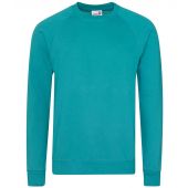 AWDis Academy Senior Raglan Sweatshirt - Emerald Size S