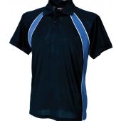 Finden and Hales Performance Team Polo Shirt - Navy/Royal Blue/White Size XXL