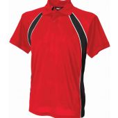 Finden and Hales Performance Team Polo Shirt - Red/Black/White Size XXL
