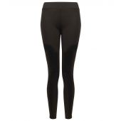 Finden and Hales Ladies Contrast Team Leggings - Black/White Size XL