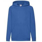 Fruit of the Loom Kids Lightweight Hooded Sweatshirt - Royal Blue Size 14-15