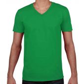 Gildan SoftStyle® V Neck T-Shirt - Irish Green Size XXL