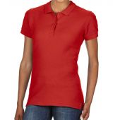 Gildan Ladies Premium Cotton® Double Piqué Polo Shirt - Red Size S