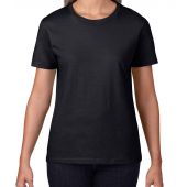 Gildan Ladies Premium Cotton® T-Shirt - Black Size L