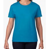 Gildan Ladies Premium Cotton® T-Shirt - Sapphire Blue Size M