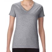 Gildan Ladies Premium Cotton® V Neck T-Shirt - Sport Grey Size XL