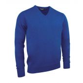 Glenmuir V Neck Lambswool Sweater - Ascot Blue Size S