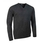 Glenmuir V Neck Lambswool Sweater - Charcoal Size XXL