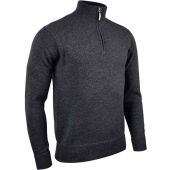Glenmuir Zip Neck Lambswool Sweater - Charcoal Size S