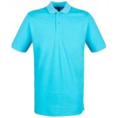 Henbury Modern Fit Cotton Piqué Polo Shirt - Turquoise Blue Size XXL