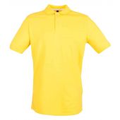 Henbury Modern Fit Cotton Piqué Polo Shirt - Yellow Size 3XL