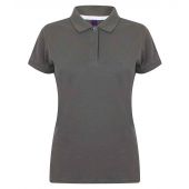Henbury Ladies Modern Fit Cotton Piqué Polo Shirt - Steel Grey Size XXL